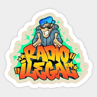 Radio Ilegal Sticker